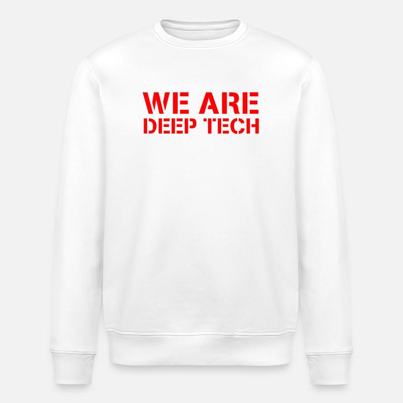 We Are Deep Tech - Stanley/Stella Unisex Bio-Sweatshirt ROLLER - Weiß