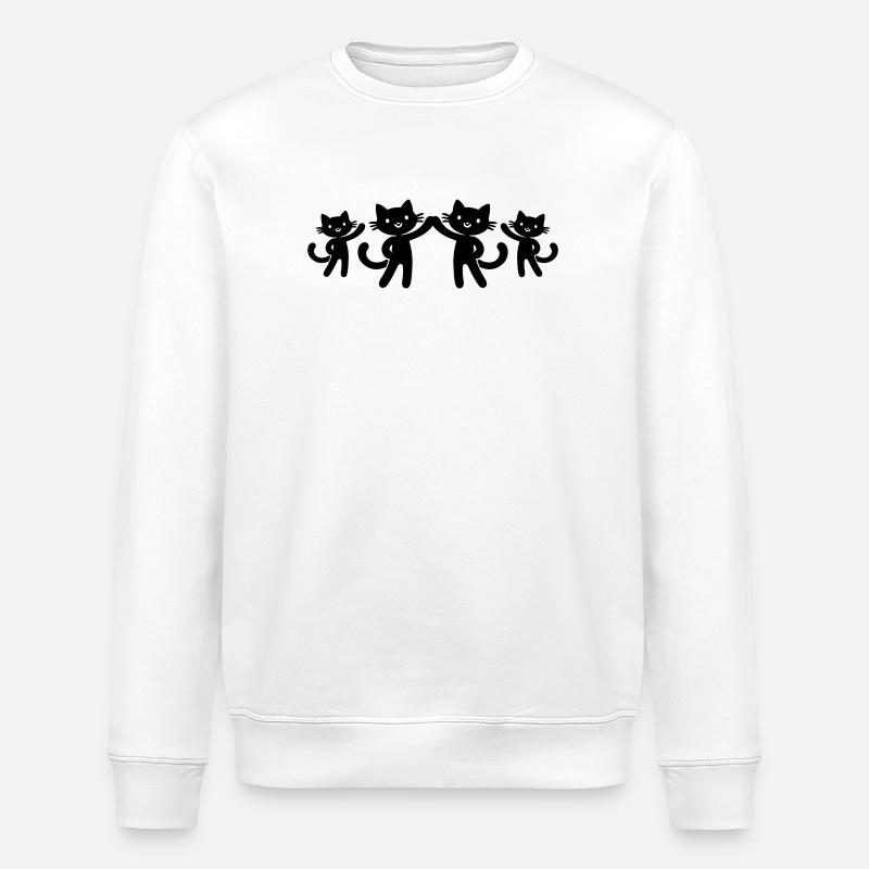 Équipe des chats - Sweat bio ROLLER Stanley/Stella Unisexe - blanc