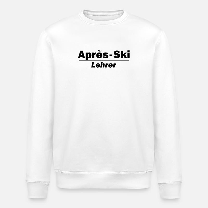 Après-ski instructor - Stanley/Stella ROLLER Unisex Organic Sweatshirt - white