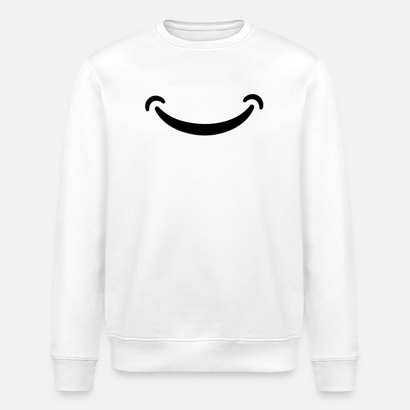 Smile - Stanley/Stella ROLLER Unisex Organic Sweatshirt - white