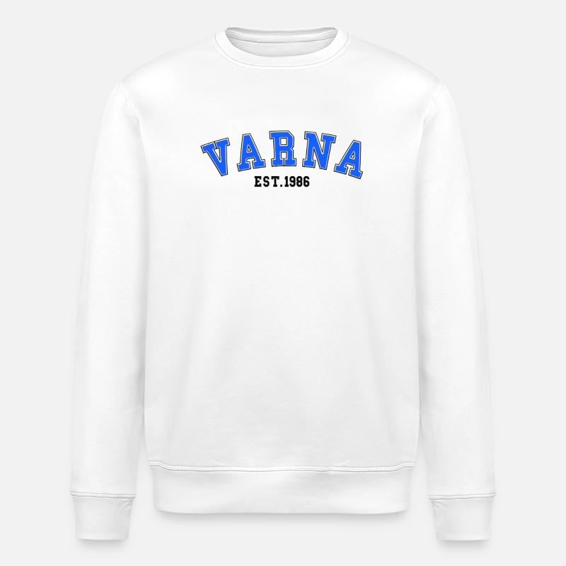 Varna, gegründet 1986 - Stanley/Stella Unisex Bio-Sweatshirt ROLLER - Weiß