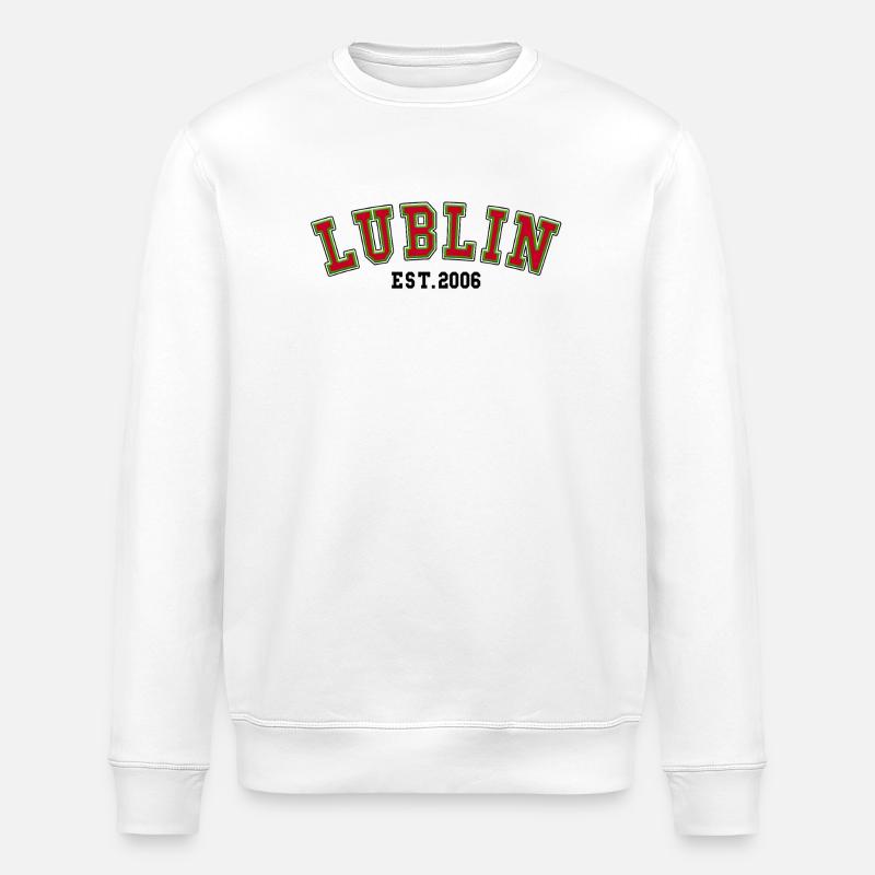 Lublin Est. 2006 - Stanley/Stella ROLLER Unisex Organic Sweatshirt - white