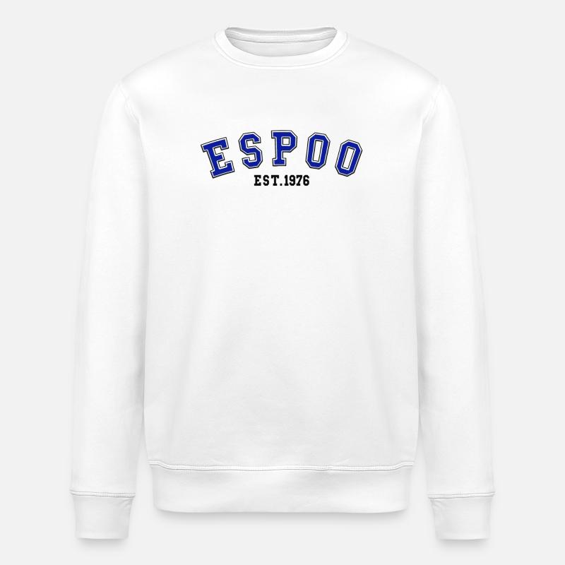 Espoo gegründet 1976 - Stanley/Stella Unisex Bio-Sweatshirt ROLLER - Weiß