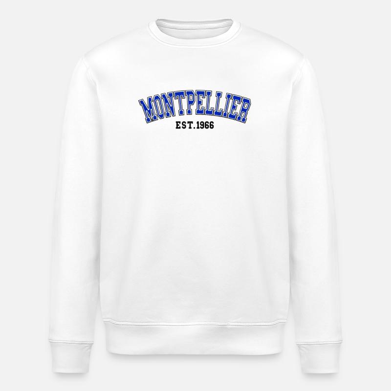 Montpellier gegründet 1966 - Stanley/Stella Unisex Bio-Sweatshirt ROLLER - Weiß