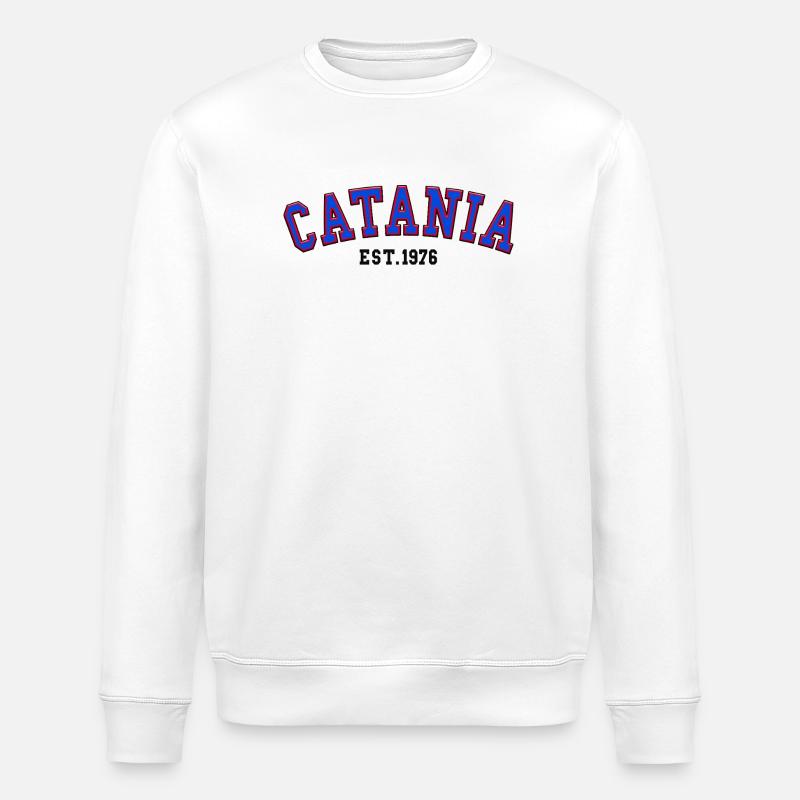 Catane Fondée en 1976 - Sweat bio ROLLER Stanley/Stella Unisexe - blanc