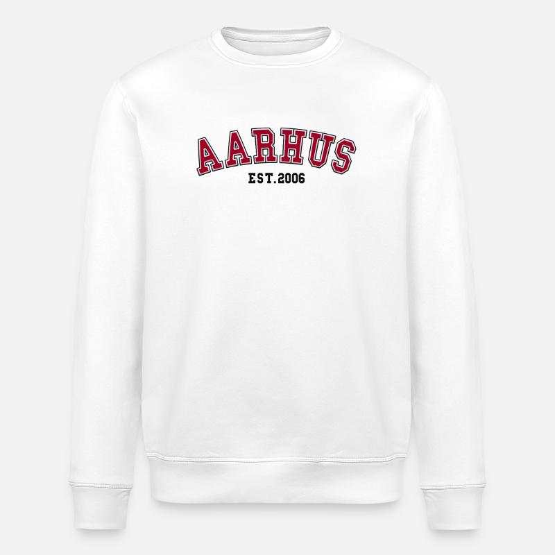 Aarhus Est. 2006 - Stanley/Stella ROLLER Unisex Organic Sweatshirt - white