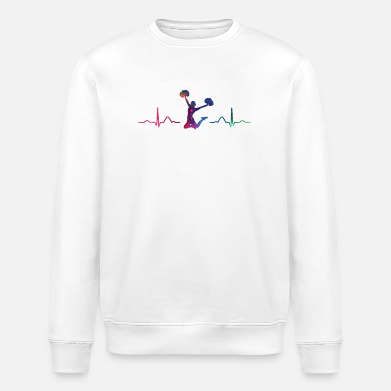 Cheerleader Cheer Mom Cheerleading - Stanley/Stella Unisex Bio-Sweatshirt ROLLER - Weiß