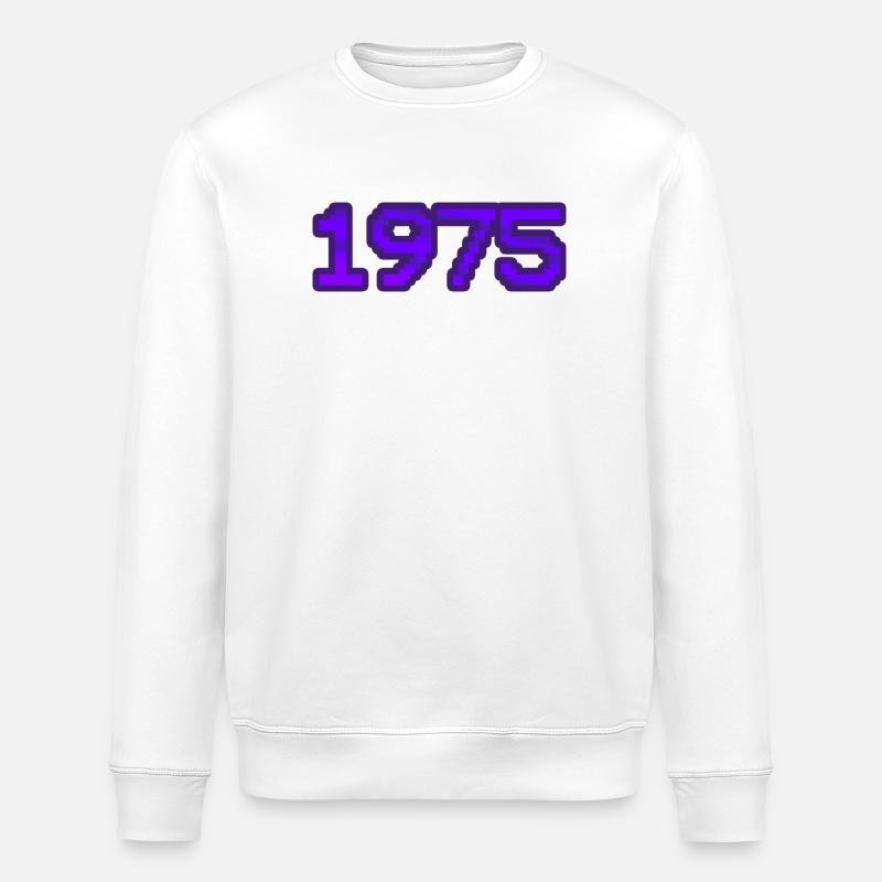 Nerd 1975 - Stanley/Stella ROLLER Unisex Organic Sweatshirt - white