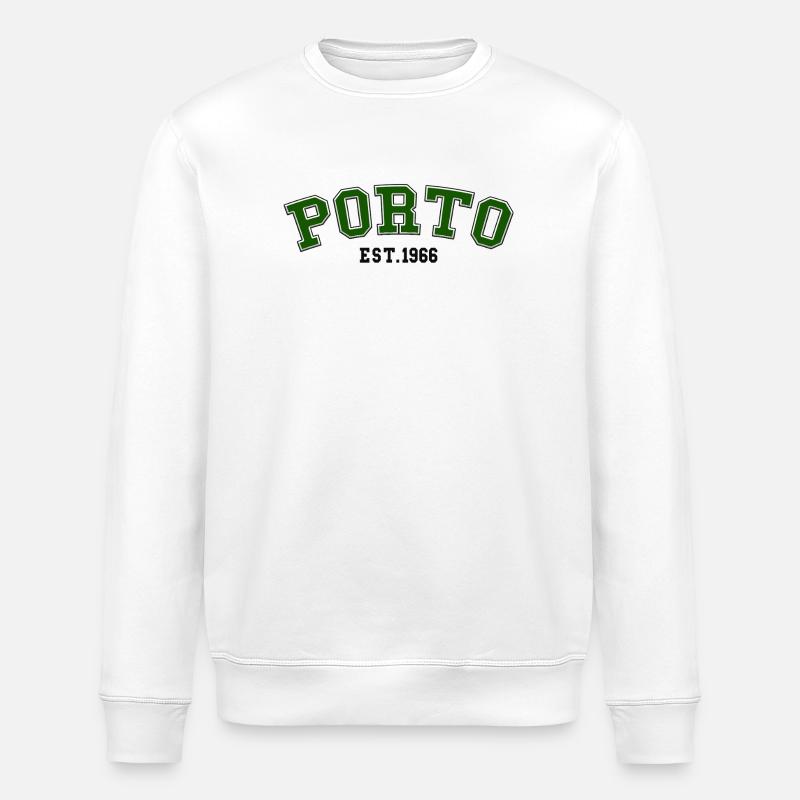 Porto Est. 1966 - Stanley/Stella ROLLER Unisex Organic Sweatshirt - white