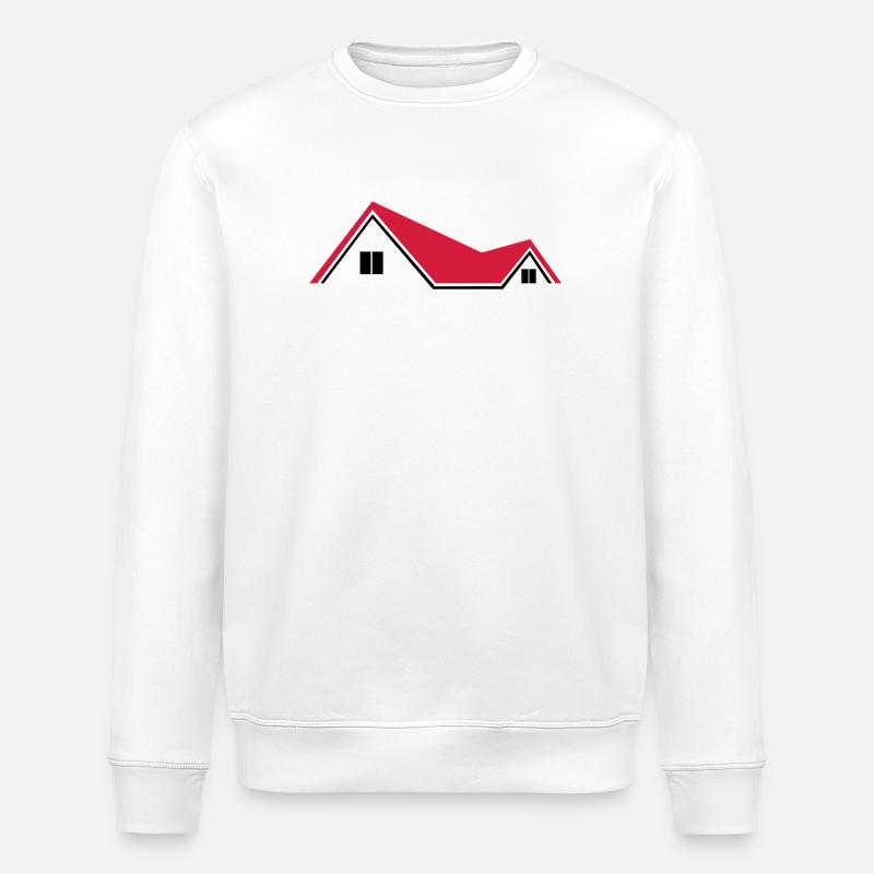 house - Stanley/Stella ROLLER Unisex Organic Sweatshirt - white