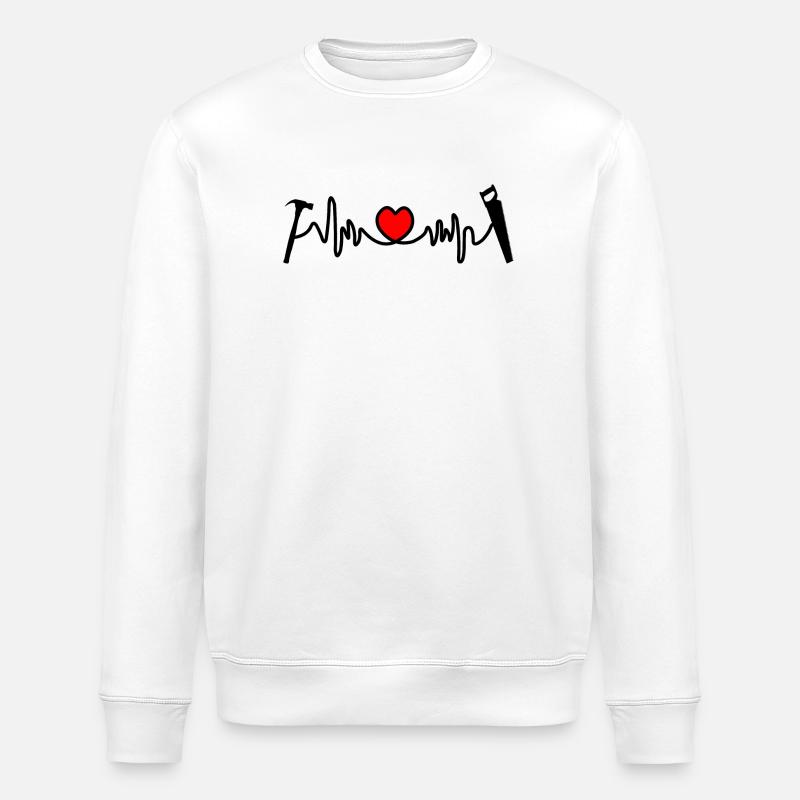 Logo pour charpentier charpentier - Sweat bio ROLLER Stanley/Stella Unisexe - blanc