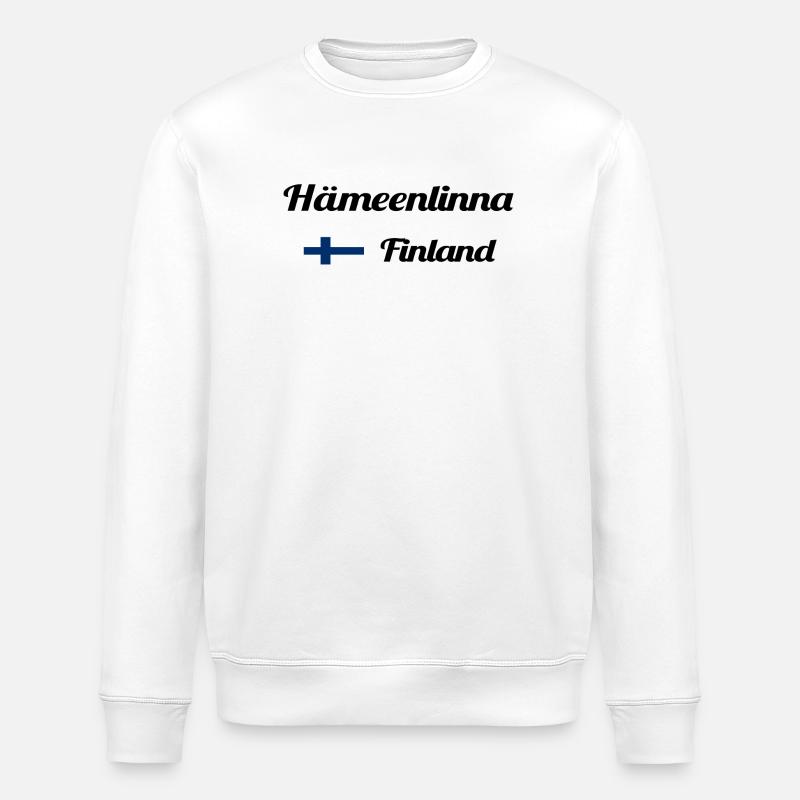 Hämeenlinna Finlande- Imprimés élégants - Sweat bio ROLLER Stanley/Stella Unisexe - blanc