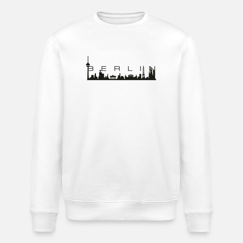 Berlin Skyline - Stanley/Stella Unisex Bio-Sweatshirt ROLLER - Weiß