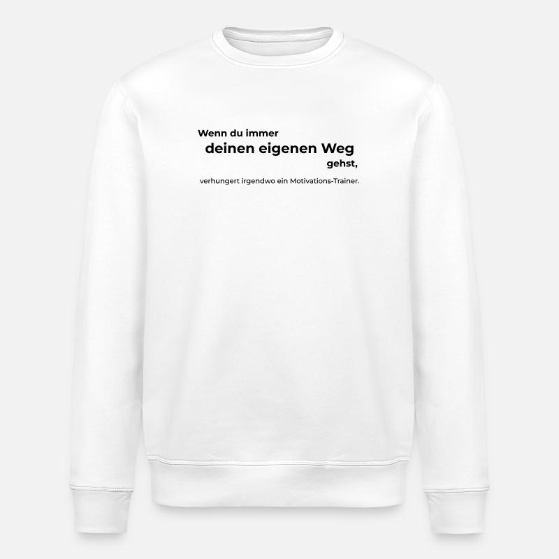 Motivationstrainer - Stanley/Stella Unisex Bio-Sweatshirt ROLLER - Weiß
