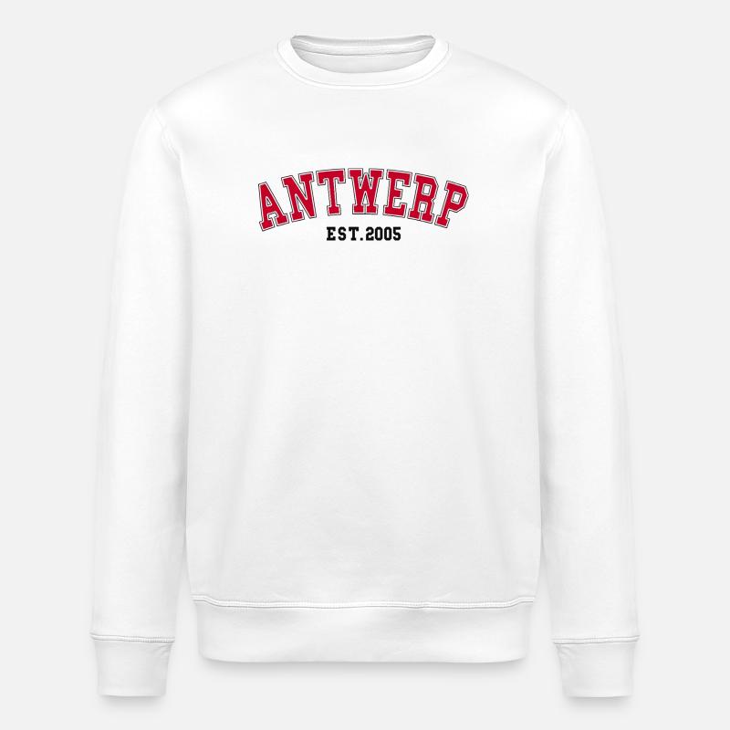 Antwerp Est. 2005 - Stanley/Stella ROLLER Unisex Organic Sweatshirt - white