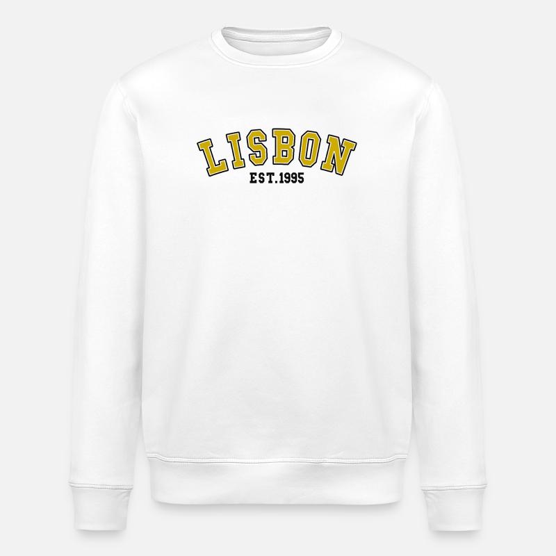 Lisbonne Est. 1995 - Sweat bio ROLLER Stanley/Stella Unisexe - blanc