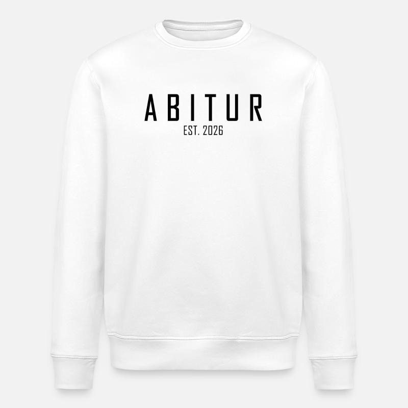 Abitur 2026 - Stanley/Stella Unisex Bio-Sweatshirt ROLLER - Weiß