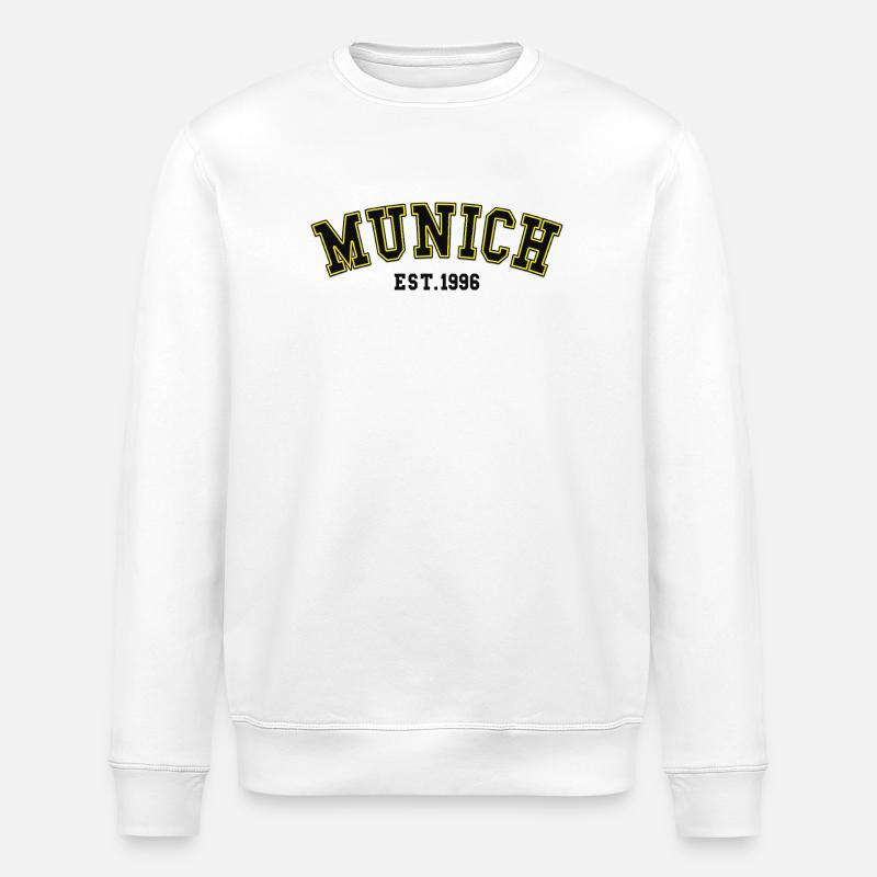 Munich Est. 1996 - Stanley/Stella ROLLER Unisex Organic Sweatshirt - white