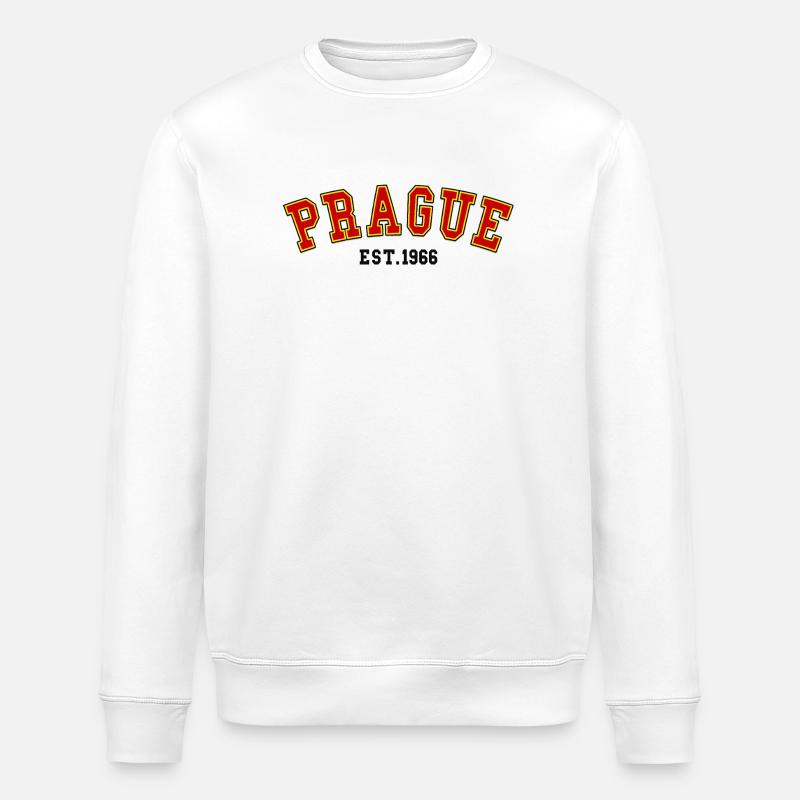 Prag gegründet 1966 - Stanley/Stella Unisex Bio-Sweatshirt ROLLER - Weiß