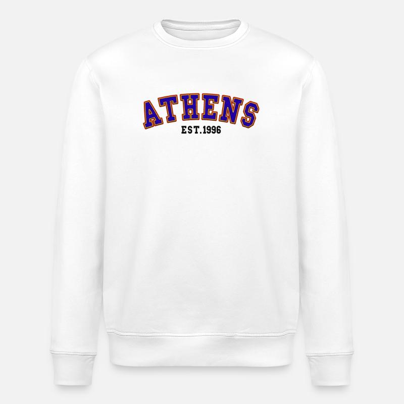 Athen gegründet 1996 - Stanley/Stella Unisex Bio-Sweatshirt ROLLER - Weiß