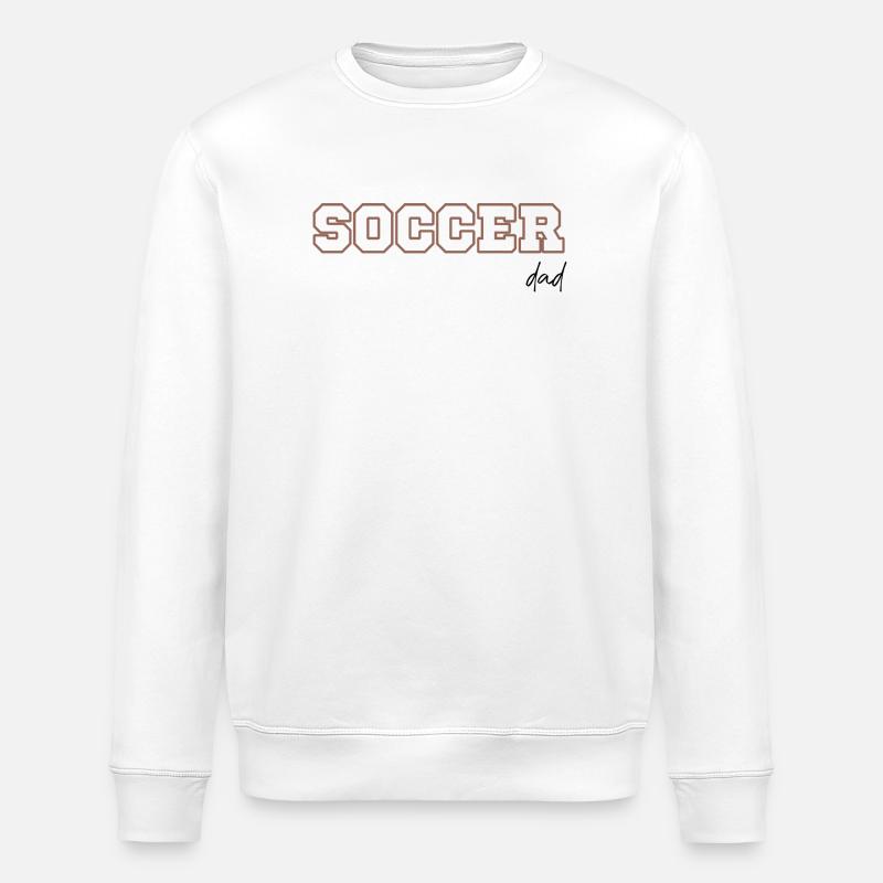 Soccer dad - Stanley/Stella ROLLER Unisex Organic Sweatshirt - white