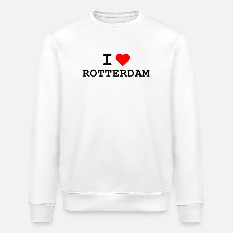 J’aime Rotterdam - Ich liebe Rotterdam - Sweat bio ROLLER Stanley/Stella Unisexe - blanc