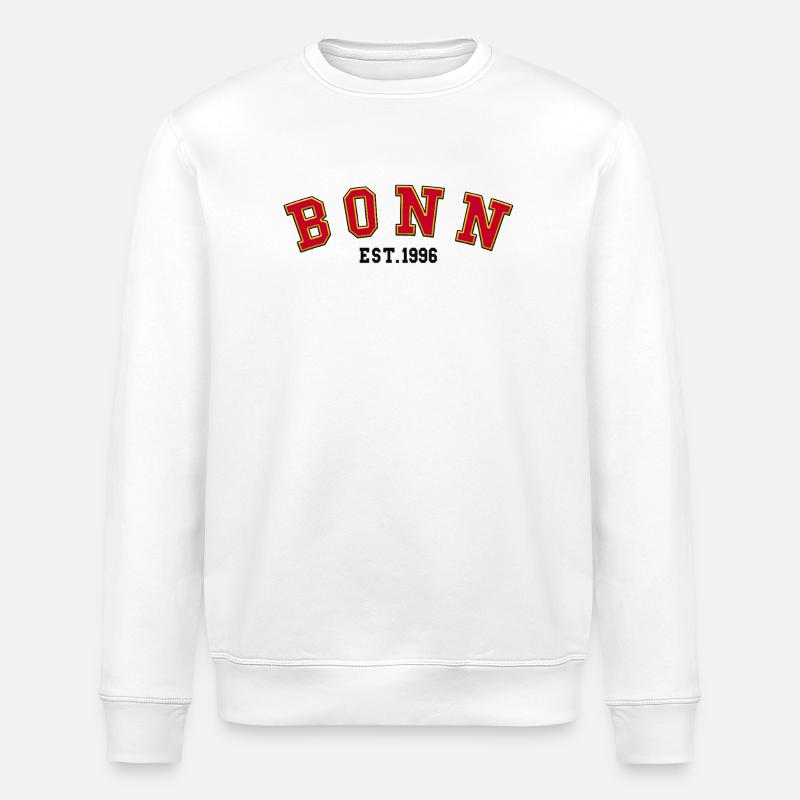 Bonn gegründet 1996 - Stanley/Stella Unisex Bio-Sweatshirt ROLLER - Weiß