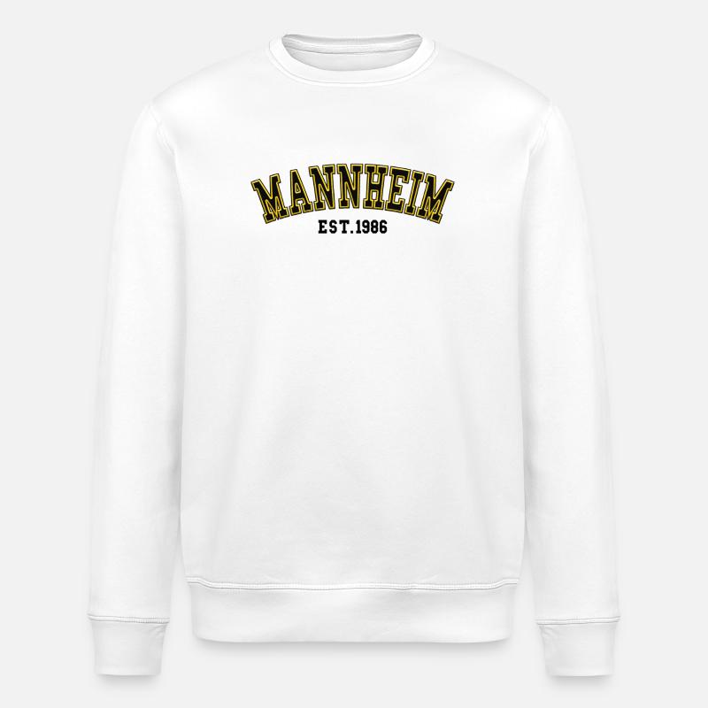 Mannheim gegründet 1986 - Stanley/Stella Unisex Bio-Sweatshirt ROLLER - Weiß