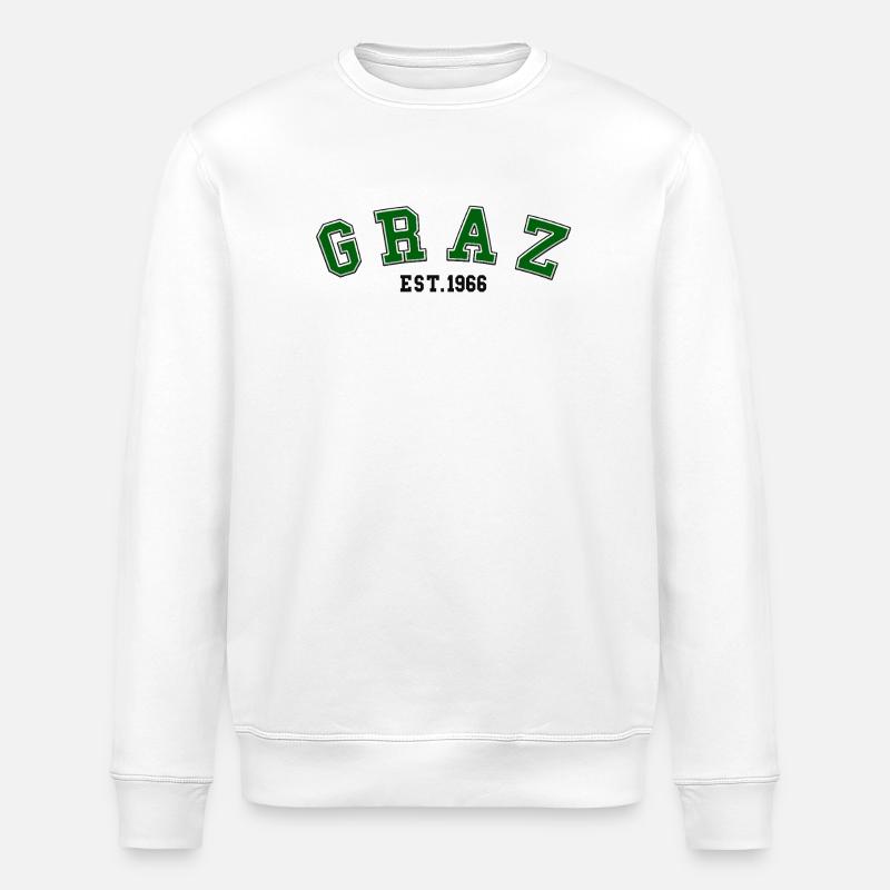 Graz Est. 1966 - Stanley/Stella ROLLER Unisex Organic Sweatshirt - white