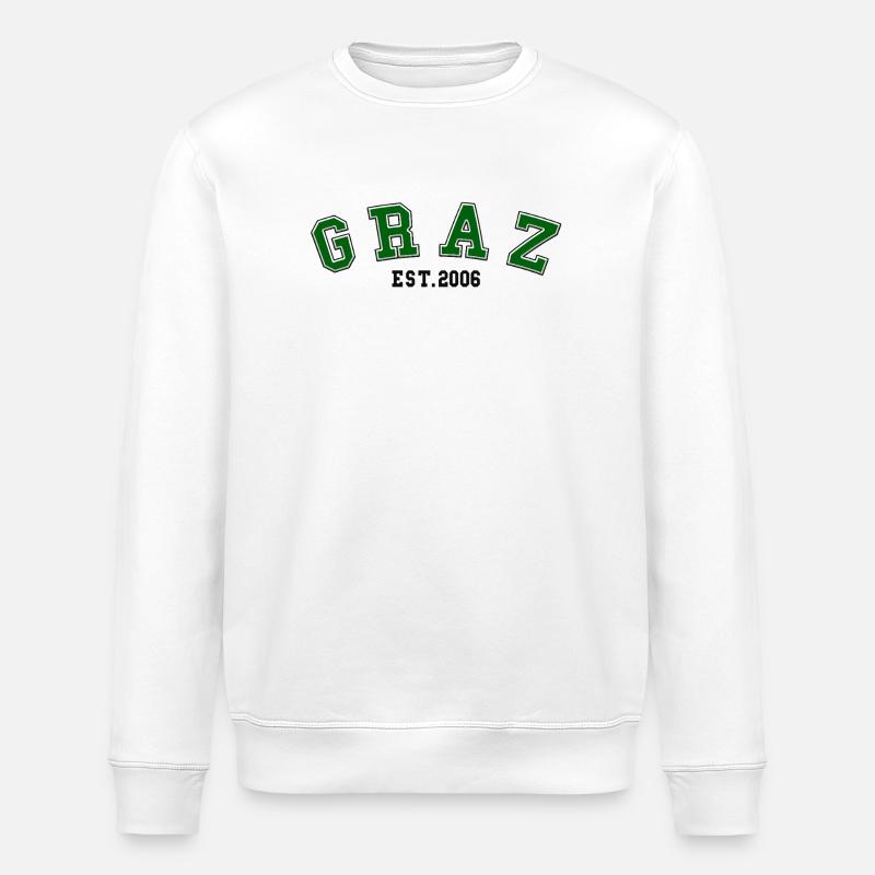 Graz fondée en 2006 - Sweat bio ROLLER Stanley/Stella Unisexe - blanc