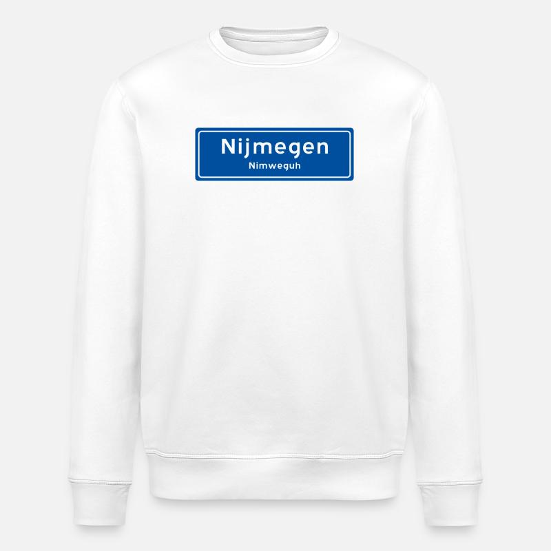 Nijmegen Ortsschild - Stanley/Stella Unisex Bio-Sweatshirt ROLLER - Weiß