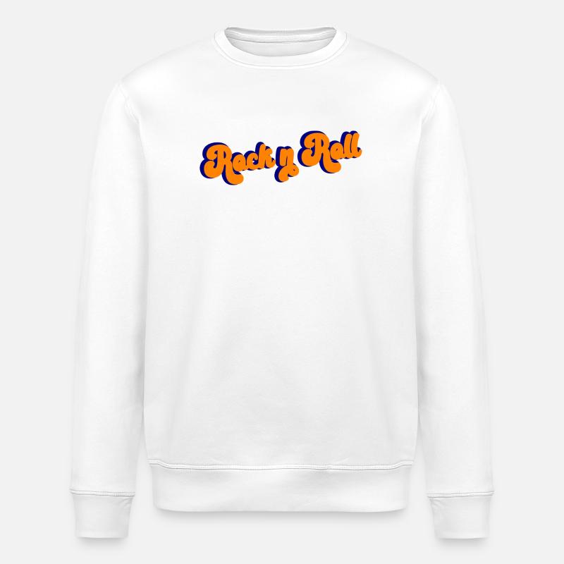 Rock and Roll Design Rétro - Sweat bio ROLLER Stanley/Stella Unisexe - blanc