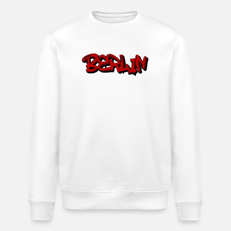 Berlin Graffiti Style - Stanley/Stella Unisex Bio-Sweatshirt ROLLER - Weiß