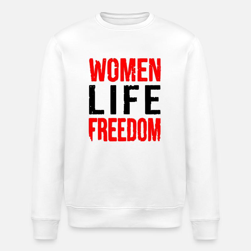 Women life freedom iran - Sweat bio ROLLER Stanley/Stella Unisexe - blanc