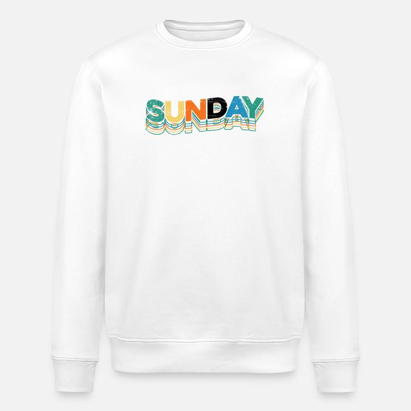 Sunday - Stanley/Stella ROLLER Unisex Organic Sweatshirt - white