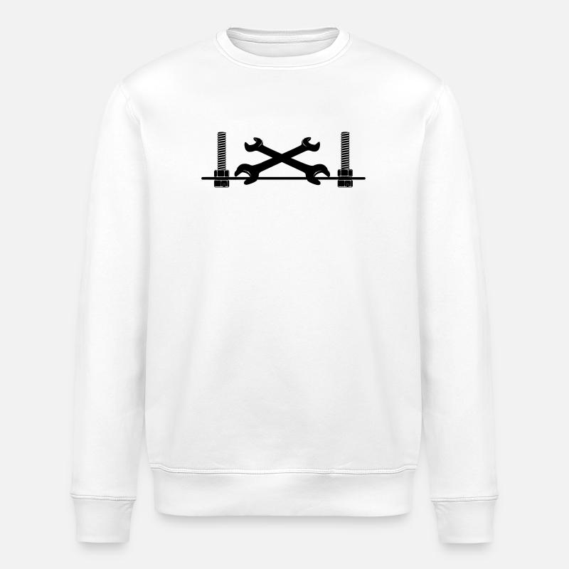 Logo du mécanicien - Sweat bio ROLLER Stanley/Stella Unisexe - blanc