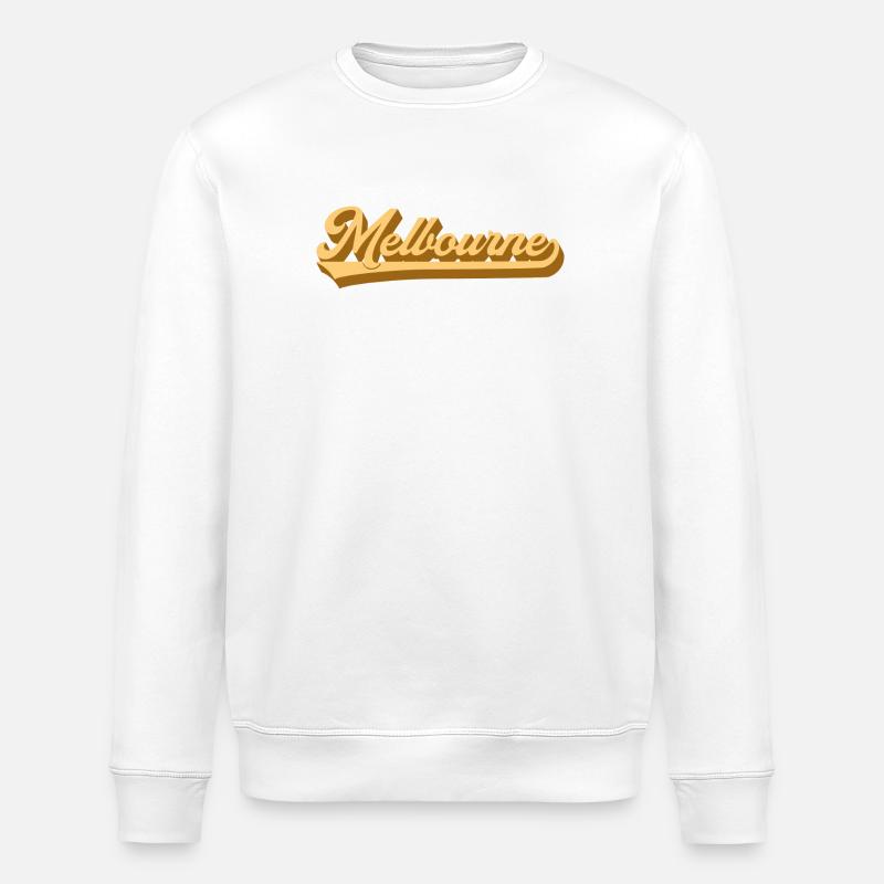Police rétro Melbourne Gold - Sweat bio ROLLER Stanley/Stella Unisexe - blanc