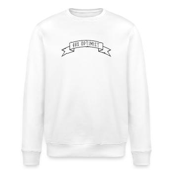 99% OPTIMIST Banderole - Stanley/Stella Unisex Bio-Sweatshirt ROLLER - Weiß - Vorne - Nik (191cm)