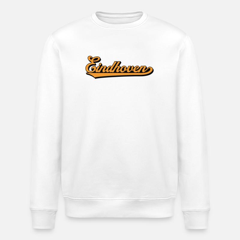 Eindhoven Retro Script - Stanley/Stella Unisex Bio-Sweatshirt ROLLER - Weiß
