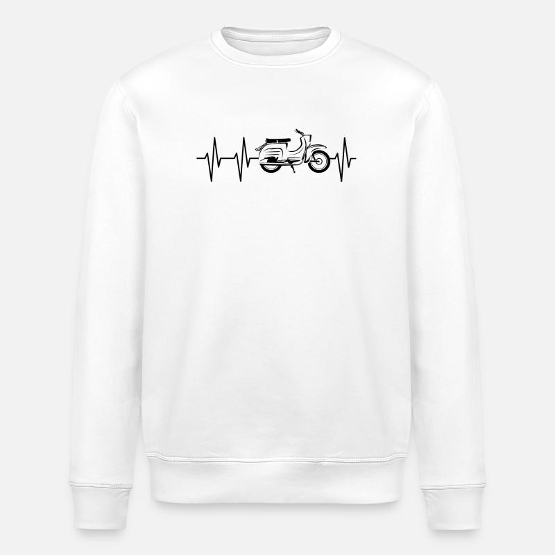 Simson Swallow Swallow Driver Heartbeat Pulse - Sweat bio ROLLER Stanley/Stella Unisexe - blanc