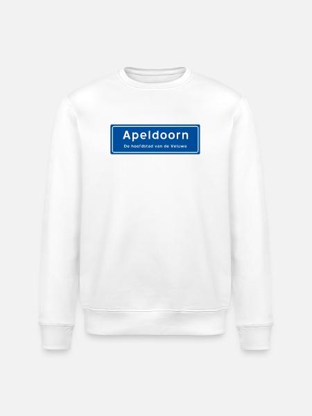 Apeldoorn Ortsschild - Stanley/Stella Unisex Bio-Sweatshirt ROLLER - Weiß