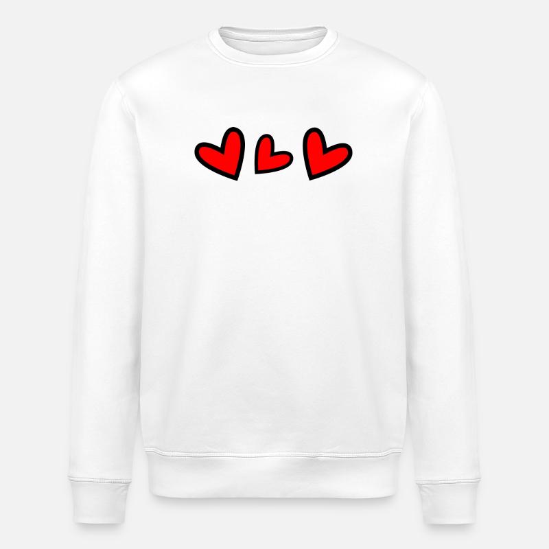 COEUR - Sweat bio ROLLER Stanley/Stella Unisexe - blanc