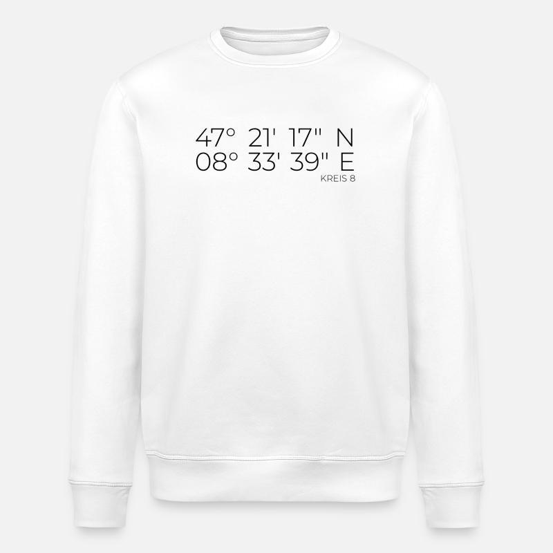 Coordonnées District 8 Zurich - Sweat bio ROLLER Stanley/Stella Unisexe - blanc