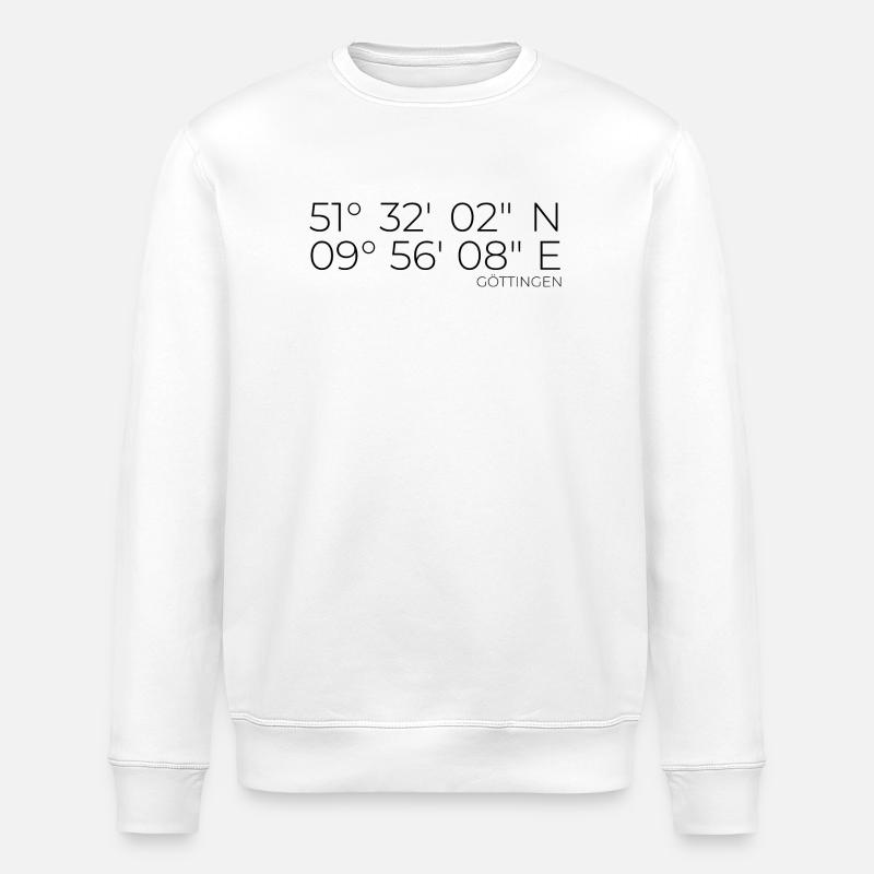 Coordonnées Göttingen - Sweat bio ROLLER Stanley/Stella Unisexe - blanc