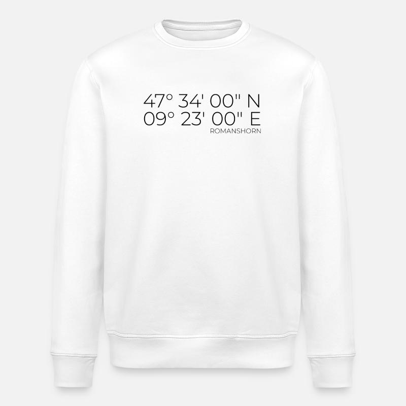 Coordonnées Romanshorn, Suisse - Sweat bio ROLLER Stanley/Stella Unisexe - blanc
