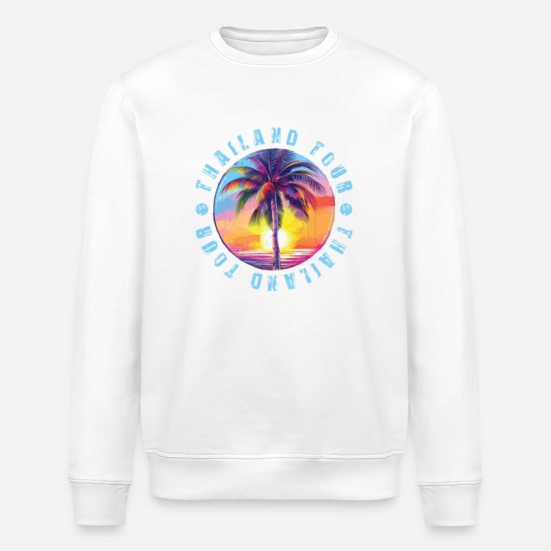 Thailand Tour Bunt - Stanley/Stella Unisex Bio-Sweatshirt ROLLER - Weiß