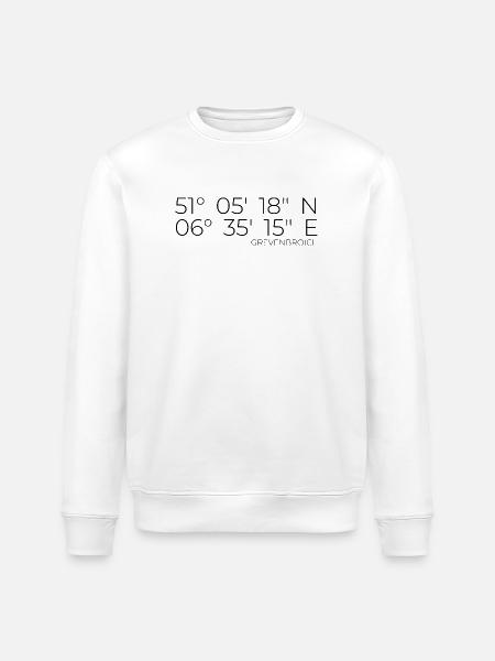 Coordinates Grevenbroich - Stanley/Stella ROLLER Unisex Organic Sweatshirt - white