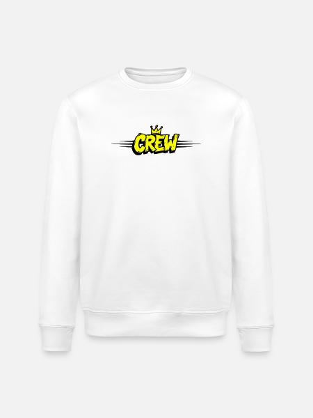 Crew Crown - Stanley/Stella ROLLER Unisex Organic Sweatshirt - white