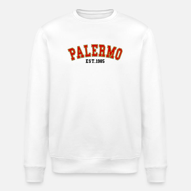 Palermo Est.1985 - Stanley/Stella Unisex Bio-Sweatshirt ROLLER - Weiß