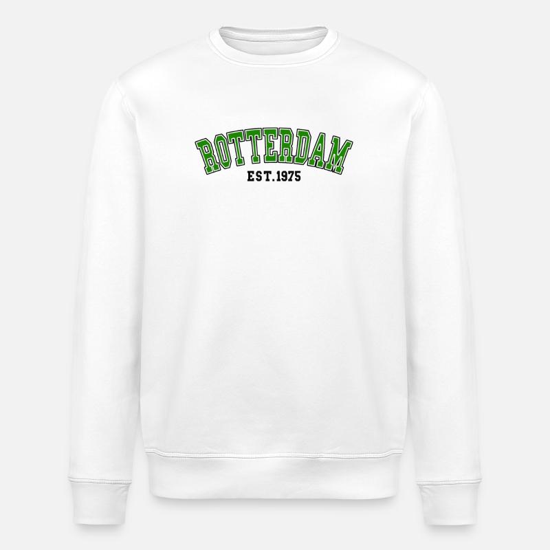 Rotterdam Est.1975 - Stanley/Stella ROLLER Unisex Organic Sweatshirt - white